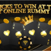 Tips to Earn Cash while Playing Rummy Golds